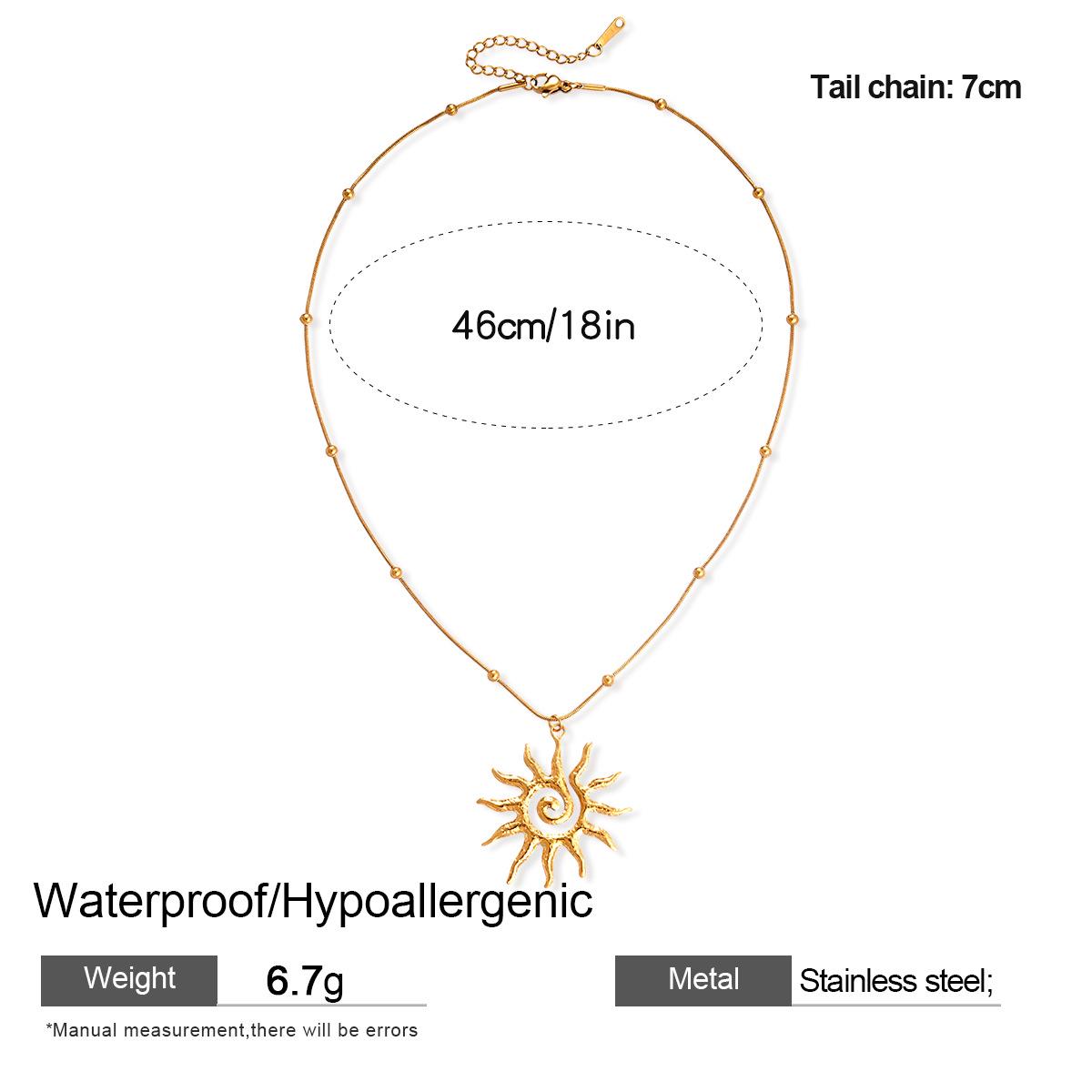 Европейско-американское Роскошное Ожерелье-Чокер из Нержавеющей Стали в Форме Подсолнуха и Сердца - Модный Титановый Чокер для Изысканного Образа
Европейско-американское Роскошное Ожерелье-Чокер из Нержавеющей Стали в Форме Подсолнуха и Сердца - Модный Титановый Чокер для Изысканного Образа