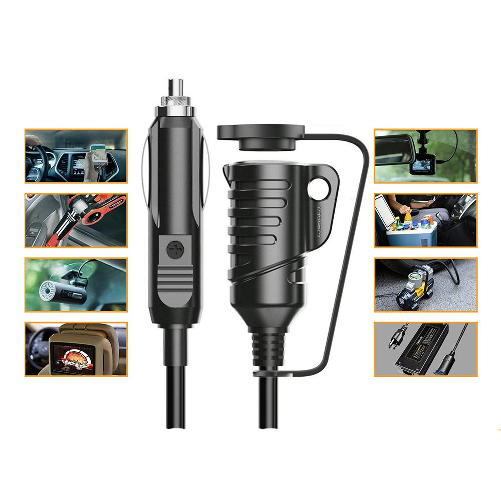 TR-29 3.6m 12V/24V Car Cigarette Lighter Extension Cord Male Plug to Female Socket 16AWG Extender Cable with 15A Fuse Type A
TR-29 3.6m 12V/24V Car Cigarette Lighter Extension Cord Male Plug to Female Socket 16AWG Extender Cable with 15A Fuse Type A