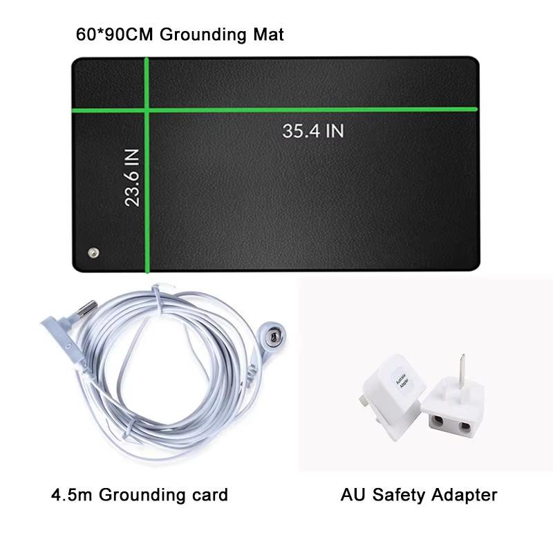 60X90cm Earthing and Grounding Yoga Sleep Mat Conductive Grounding Pad with Grounding Cord for Pain Relief and Foot Therapy AU Plug чорний
60X90cm Earthing and Grounding Yoga Sleep Mat Conductive Grounding Pad with Grounding Cord for Pain Relief and Foot Therapy AU Plug чорний