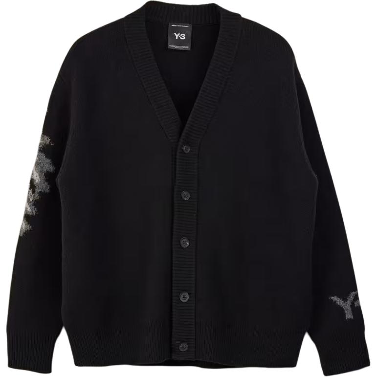 Y-3 Graphic Knit Cardigan With Embroidered V-Neck And Single-Breasted Loose Fit Long Sleeve Unisex Cardigans Black IW7485 L
Y-3 Graphic Knit Cardigan With Embroidered V-Neck And Single-Breasted Loose Fit Long Sleeve Unisex Cardigans Black IW7485 L