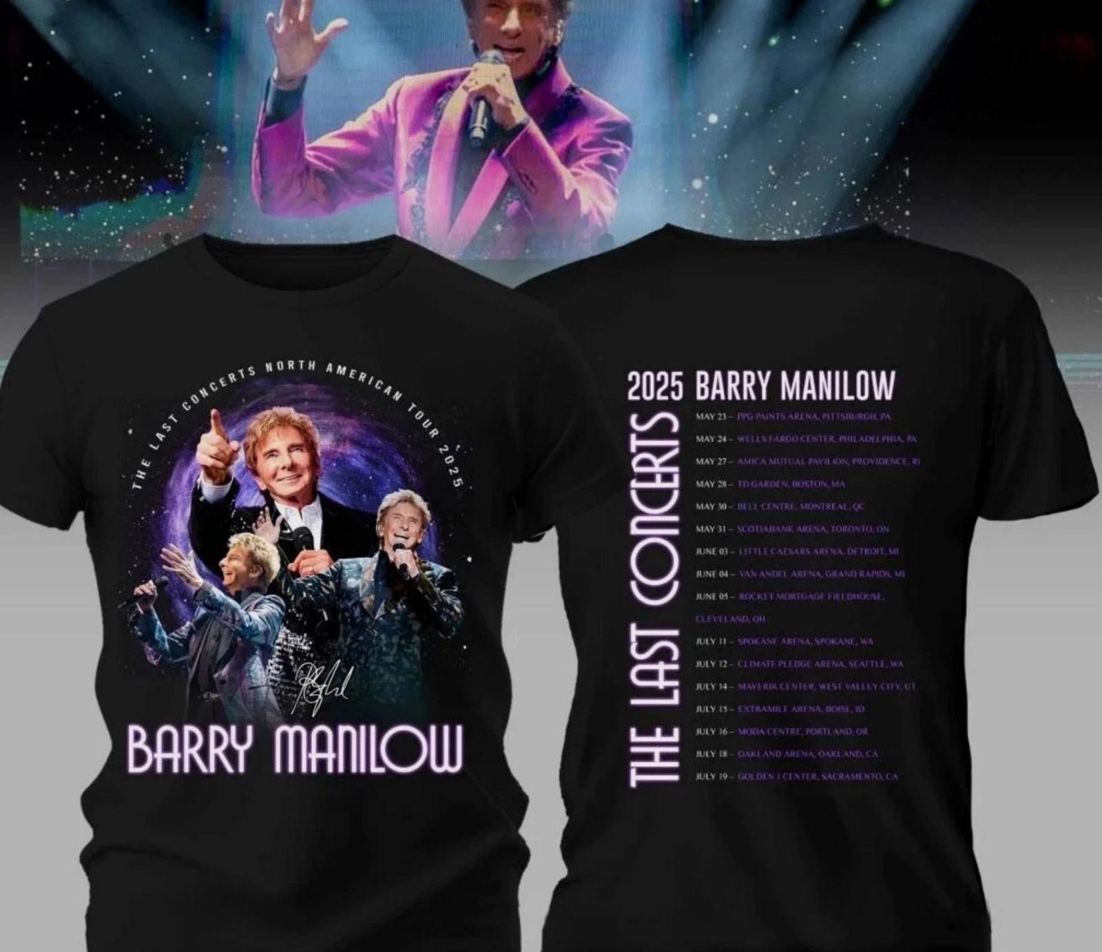 Barry Manilow The Last Concerts 2025 Tour Black All Size Shirt S
Barry Manilow The Last Concerts 2025 Tour Black All Size Shirt S