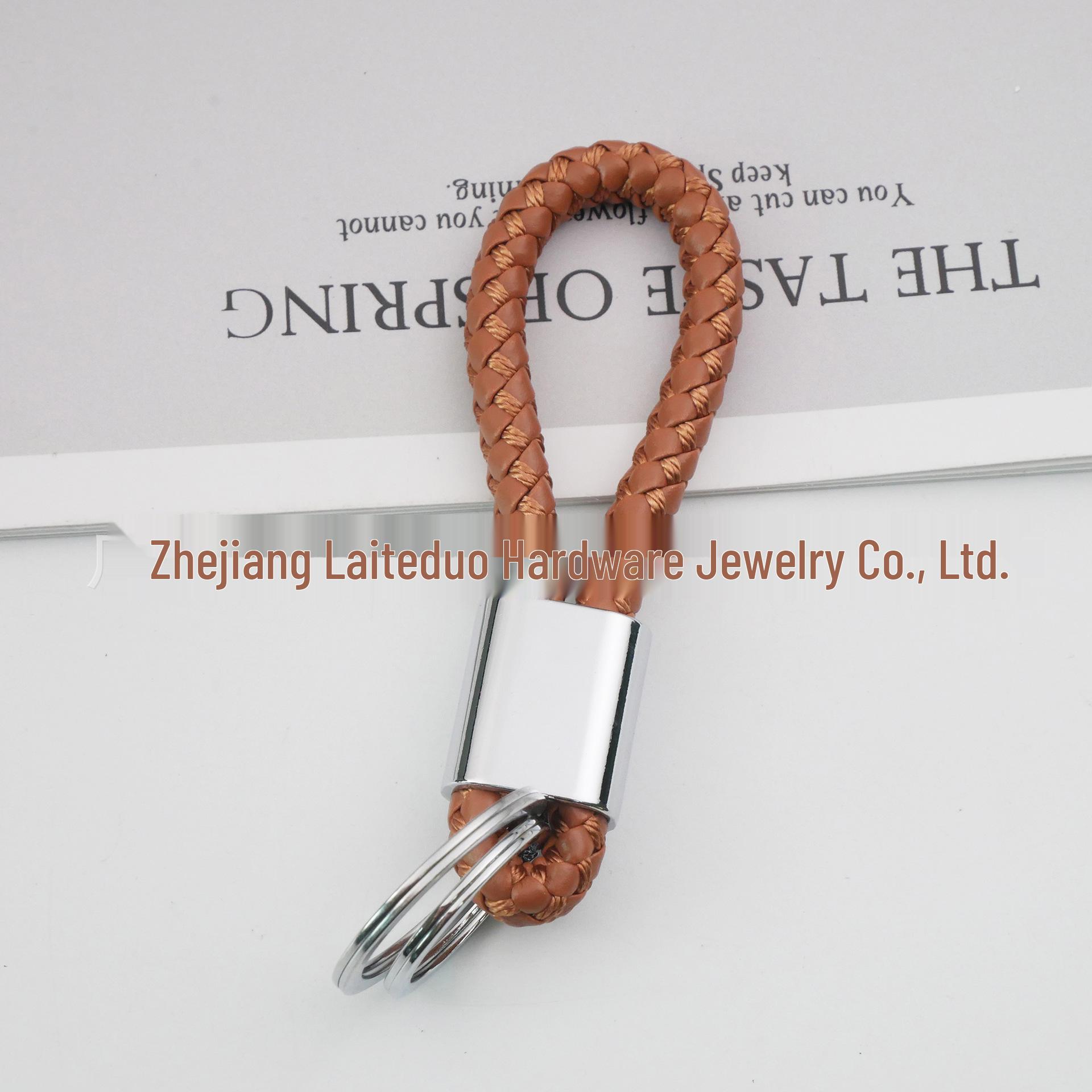 Universal Woven Leather Car Keychain with Double Rings Excluding Tax
Universal Woven Leather Car Keychain with Double Rings Excluding Tax