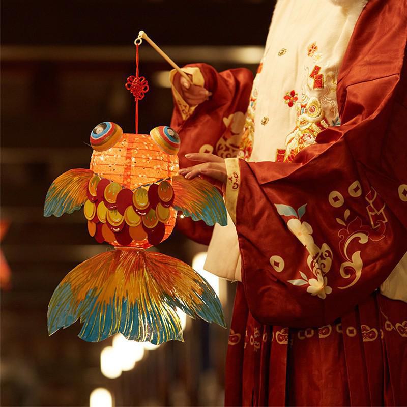 Spring Festival Snake Year Goldfish Paper Lantern DIY Kit: Handcrafted Portable Luminous Lantern
Spring Festival Snake Year Goldfish Paper Lantern DIY Kit: Handcrafted Portable Luminous Lantern