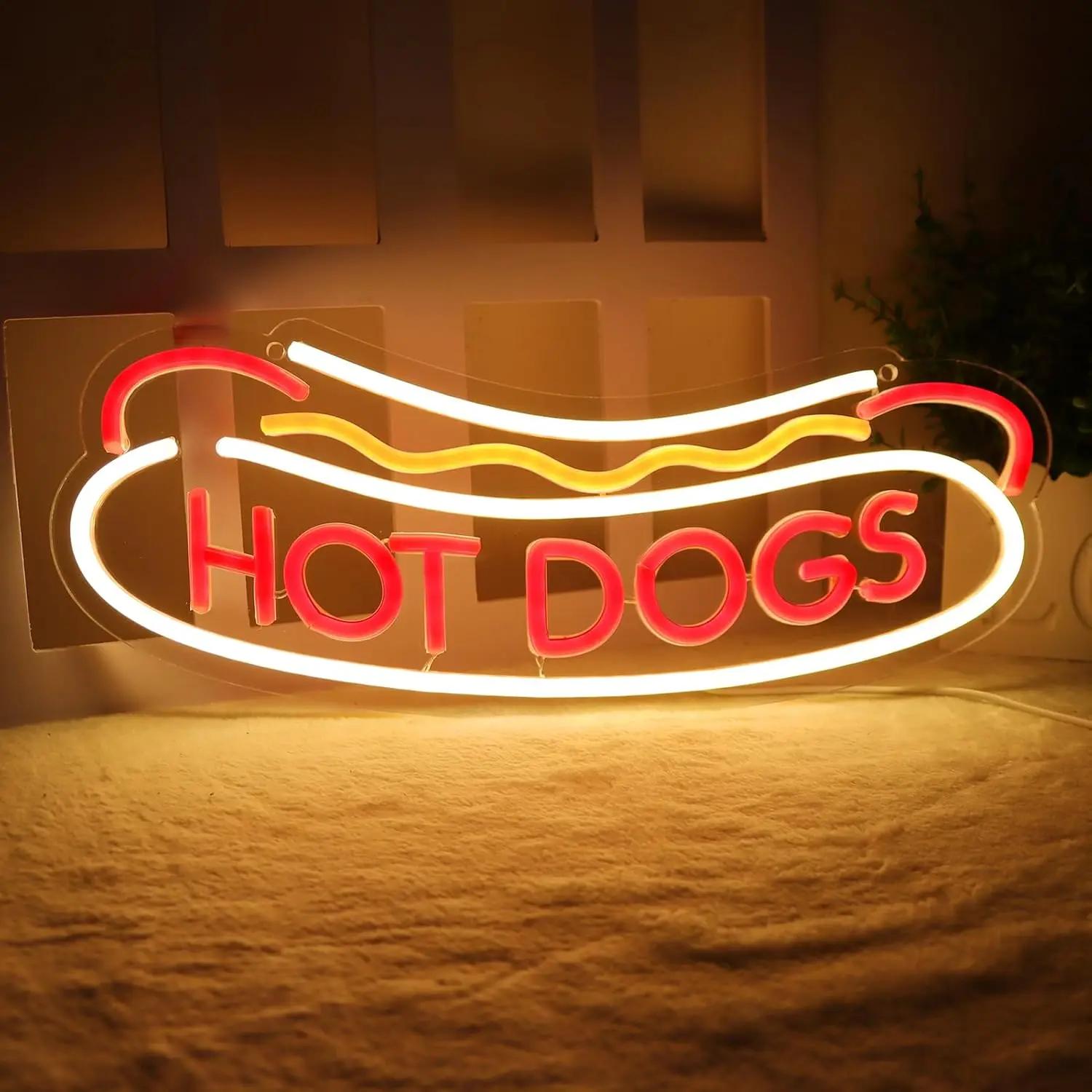 Hot Dogs Neon Signs For Wall Decor Art Business Shop Logo Room Decoration For Fast Food Shop Restaurant Hotel Bar Club USB Lamp
Hot Dogs Neon Signs For Wall Decor Art Business Shop Logo Room Decoration For Fast Food Shop Restaurant Hotel Bar Club USB Lamp