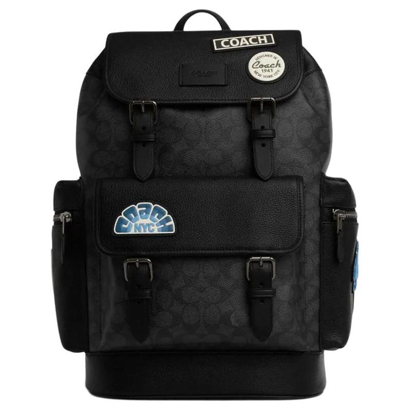 COACH Sprint 29 Classic Logo Patch Buckle Closure Calf Leather and Artificial Leather Backpack Large Men s Charcoal чорний
COACH Sprint 29 Classic Logo Patch Buckle Closure Calf Leather and Artificial Leather Backpack Large Men s Charcoal чорний