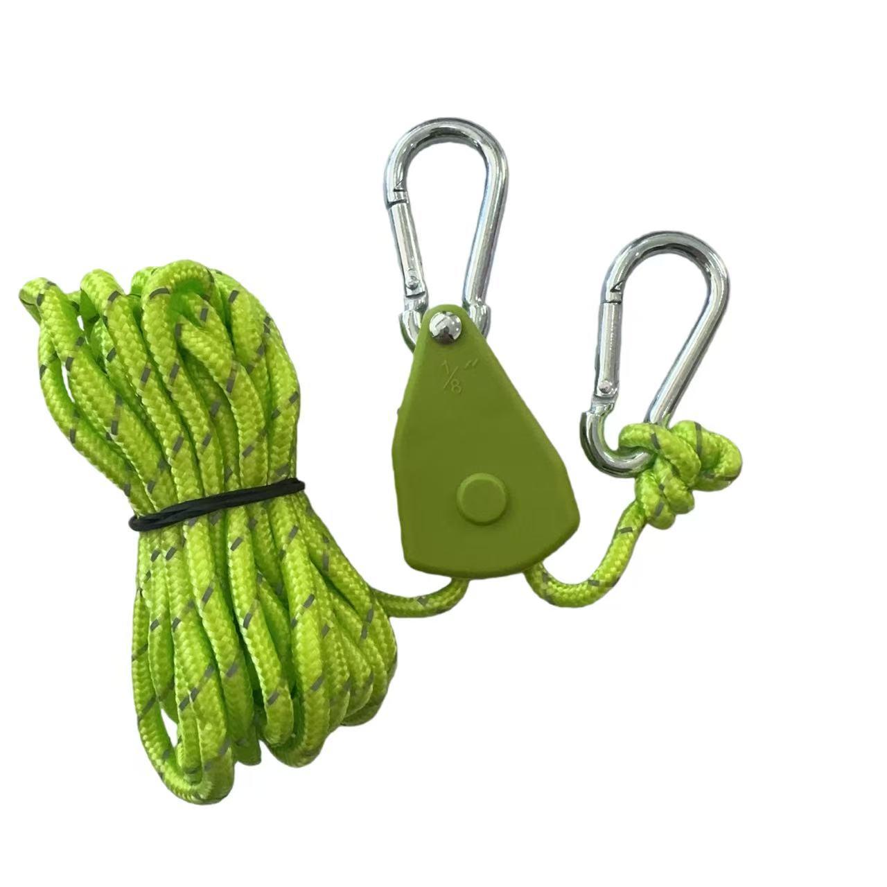 Reflective Metal Tent Pulley & Rope Adjuster (4mm, Thickened)
Reflective Metal Tent Pulley & Rope Adjuster (4mm, Thickened)
