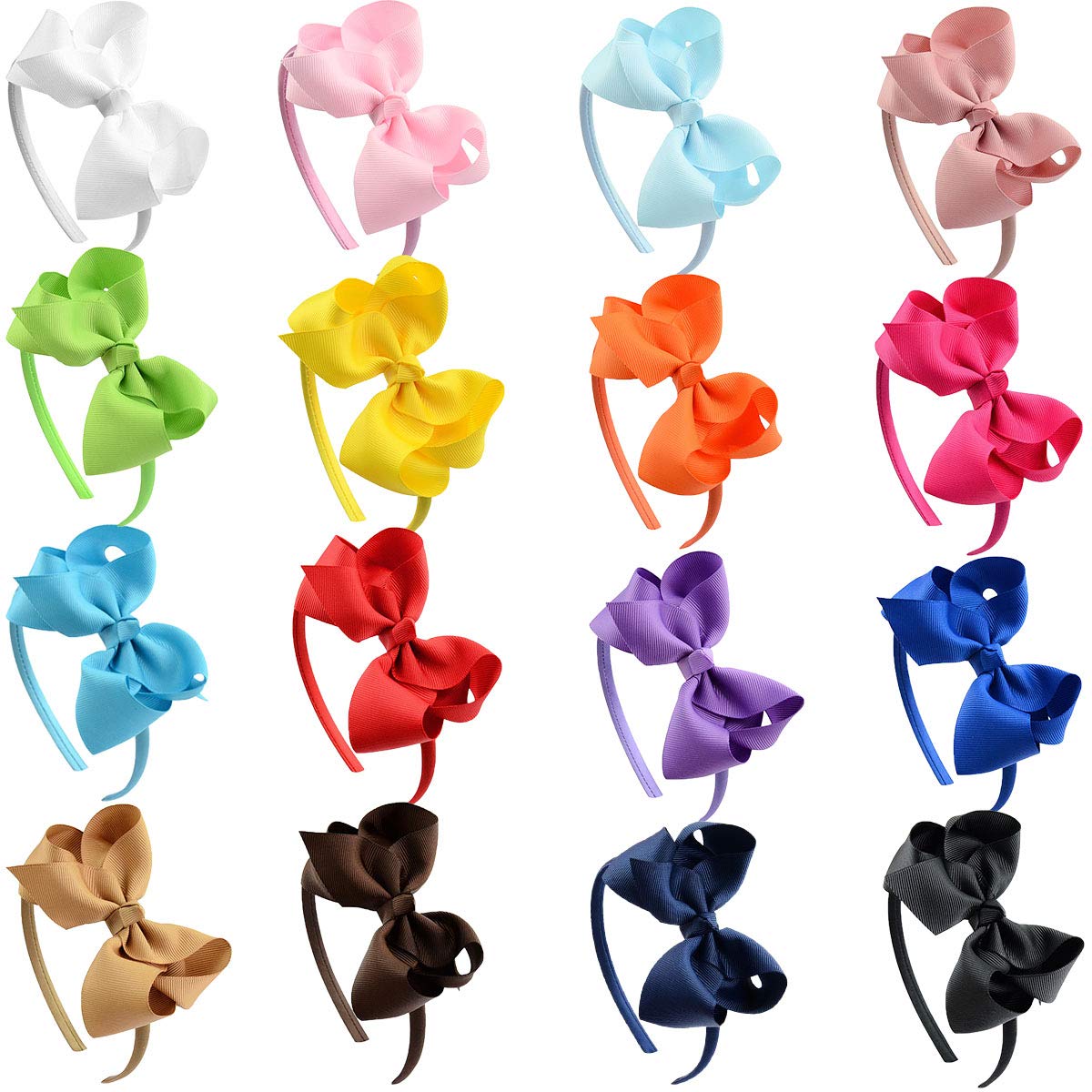 6 Pack Hair Bows Plastic Hair Headband Grosgrain Ribbon Headbands Hair Hoops Hair Accessories for Baby Girls Kids
6 Pack Hair Bows Plastic Hair Headband Grosgrain Ribbon Headbands Hair Hoops Hair Accessories for Baby Girls Kids