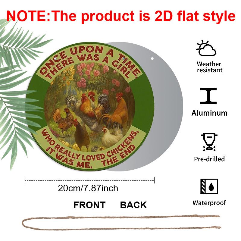 2D Flat 1pc, 8x8 in, Chicken Theme Aluminum Metal Decorative Signs & Plaques - Cute Chicks & Hen Country Farm Wall Decor, Adorable Poultry Art for 1pc
2D Flat 1pc, 8x8 in, Chicken Theme Aluminum Metal Decorative Signs & Plaques - Cute Chicks & Hen Country Farm Wall Decor, Adorable Poultry Art for 1pc