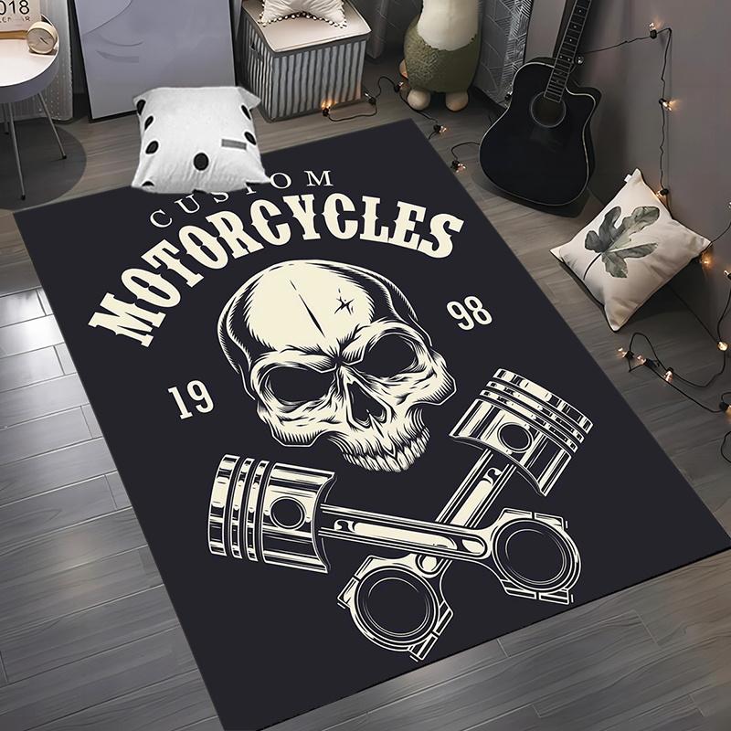 Skeleton Motorcycle Rug - Durable Polyester Non-Slip Mat for Patio, Bedroom, Living Room, Hand Wash Only Biker Decor 50x80cm
Skeleton Motorcycle Rug - Durable Polyester Non-Slip Mat for Patio, Bedroom, Living Room, Hand Wash Only Biker Decor 50x80cm