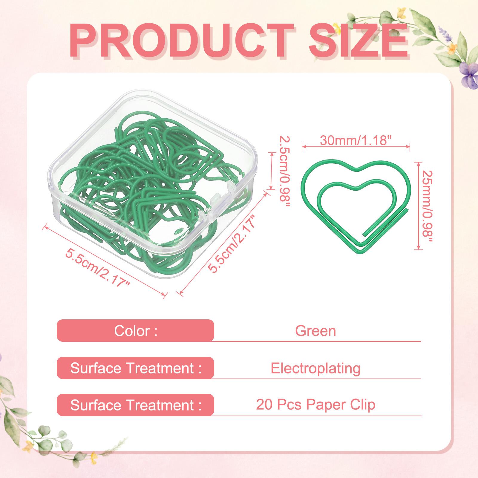 20Pcs Heart Shape Metal Paper Clips Binder Clip Mini Bookmark Book Binding Note Decor Stationery School Office Binding Supplies зелений
20Pcs Heart Shape Metal Paper Clips Binder Clip Mini Bookmark Book Binding Note Decor Stationery School Office Binding Supplies зелений