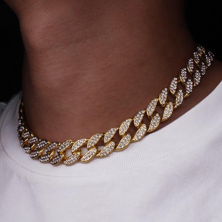 Bling горный хрусталь с золотой отделкой Майами кубинское ожерелье-цепочка мужское ожерелье в стиле хип-хоп 9inches серебряный
Bling горный хрусталь с золотой отделкой Майами кубинское ожерелье-цепочка мужское ожерелье в стиле хип-хоп 9inches серебряный