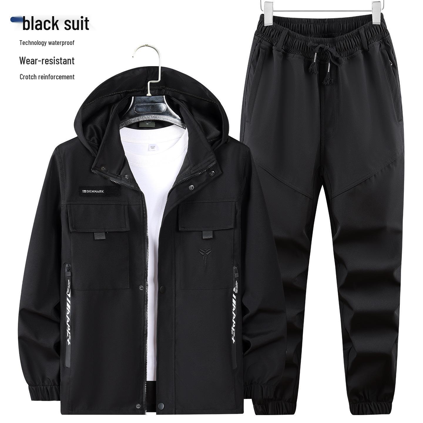 Men s Hooded Camouflage Jacket & Pants Set: Wear-Resistant Workwear for Spring & Autumn, Casual Outdoor Labor Protection Clothing. 170 (recommended 110-120 kg)
Men s Hooded Camouflage Jacket & Pants Set: Wear-Resistant Workwear for Spring & Autumn, Casual Outdoor Labor Protection Clothing. 170 (recommended 110-120 kg)