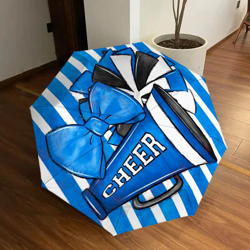 Cheer Megaphone with Bowtie & Pom-Poms - Automatic Opening Folding Umbrella, 8-Bone Iron Frame, Outdoor Rain Gear, Festival Gift for Fans, T
Cheer Megaphone with Bowtie & Pom-Poms - Automatic Opening Folding Umbrella, 8-Bone Iron Frame, Outdoor Rain Gear, Festival Gift for Fans, T