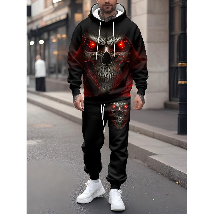 Halloween Skeleton 3D Print Stylish Men S Autumn And Winter Casual Hoodie And Long Pants Set, a Two-Piece Outdoor Festival Gift S
Halloween Skeleton 3D Print Stylish Men S Autumn And Winter Casual Hoodie And Long Pants Set, a Two-Piece Outdoor Festival Gift S