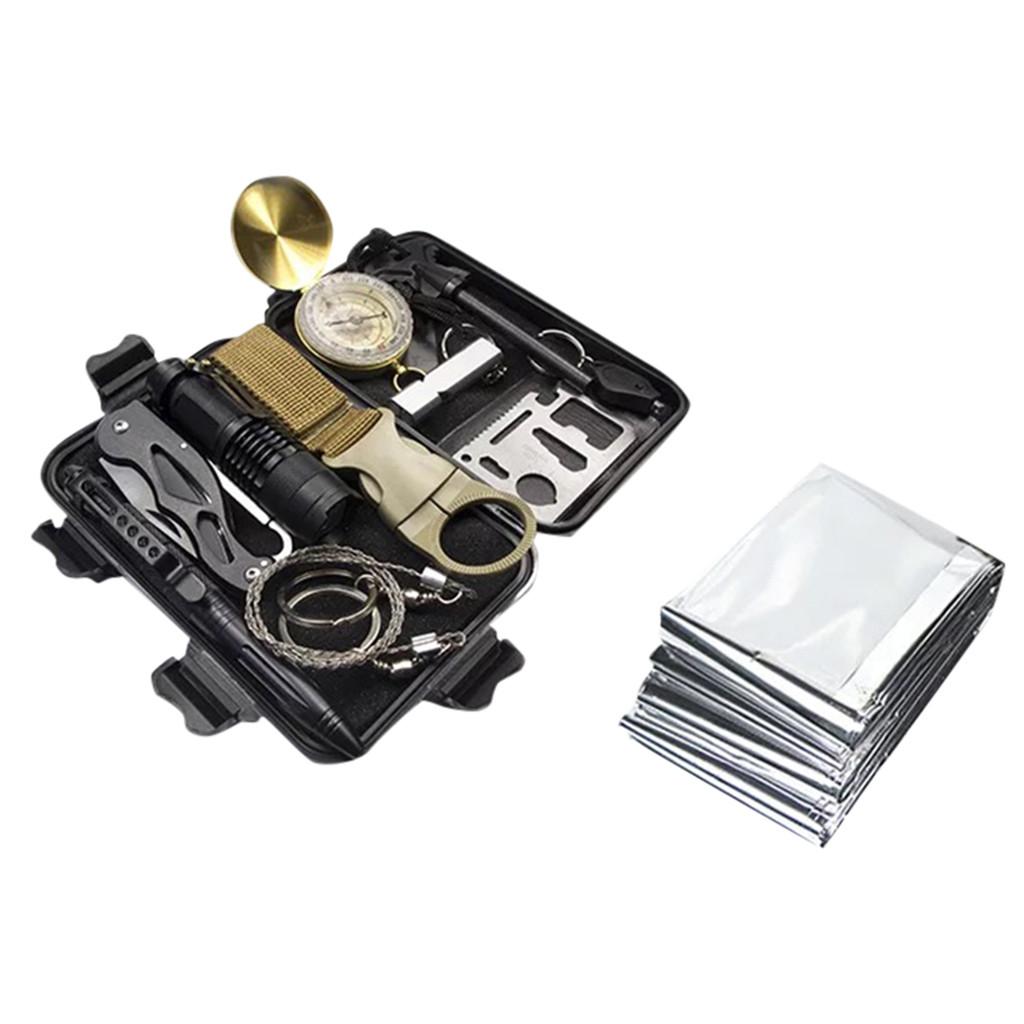 Комплекты снаряжения для выживания Fietong Patricia999, 13 ПК в 1, инструмент для экстренной помощи на открытом воздухе, SOS Overleven чёрный
Комплекты снаряжения для выживания Fietong Patricia999, 13 ПК в 1, инструмент для экстренной помощи на открытом воздухе, SOS Overleven чёрный