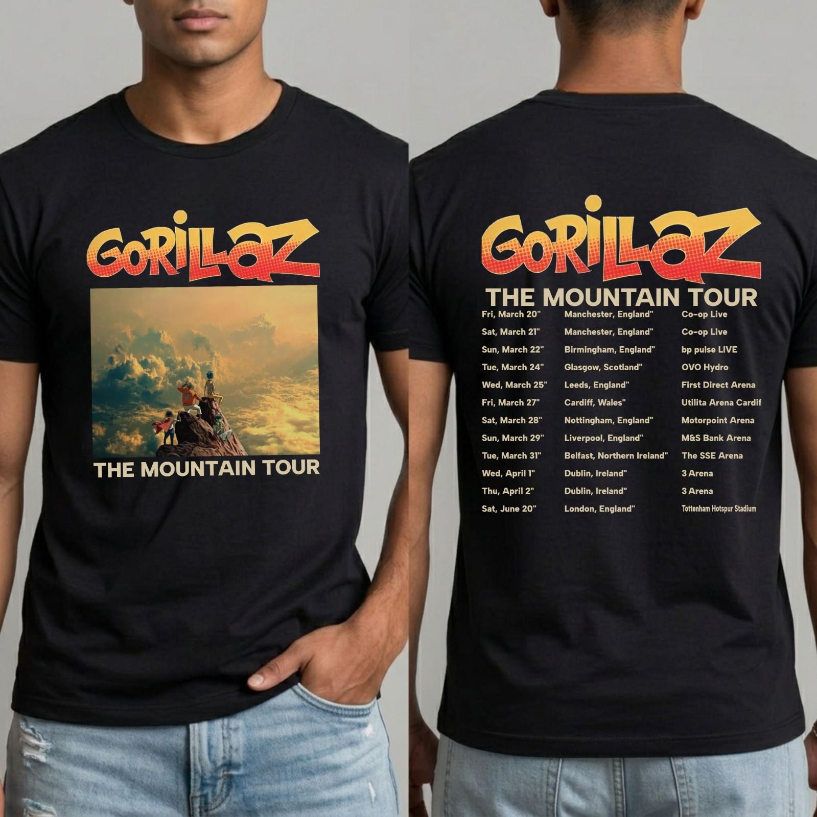 Gorillaz The Mountain Tour 2026 T-Shirt UK Tour Dates Britpop Music Fan Gift Top S разноцветный
Gorillaz The Mountain Tour 2026 T-Shirt UK Tour Dates Britpop Music Fan Gift Top S разноцветный