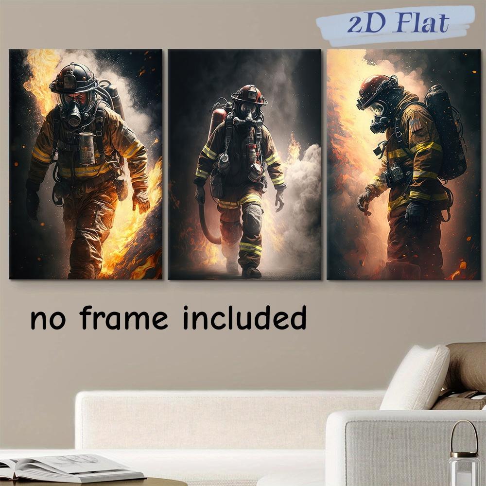 3-Piece Firefighter Hero Canvas Decoration Painting - Brave Firefighter Fire Rescue Dynamic Scene Flame Smoke Art Hanging Painti (as the picture,20x30cm-3pcs)
3-Piece Firefighter Hero Canvas Decoration Painting - Brave Firefighter Fire Rescue Dynamic Scene Flame Smoke Art Hanging Painti (as the picture,20x30cm-3pcs)