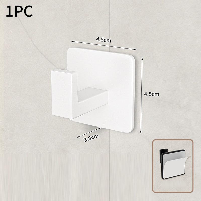 Wall Hook L-shaped Adhesive Single Hook No Drilling Anti-corrosion Wear-resistant Creative Clothes Hook Behind The Door 1pc
Wall Hook L-shaped Adhesive Single Hook No Drilling Anti-corrosion Wear-resistant Creative Clothes Hook Behind The Door 1pc