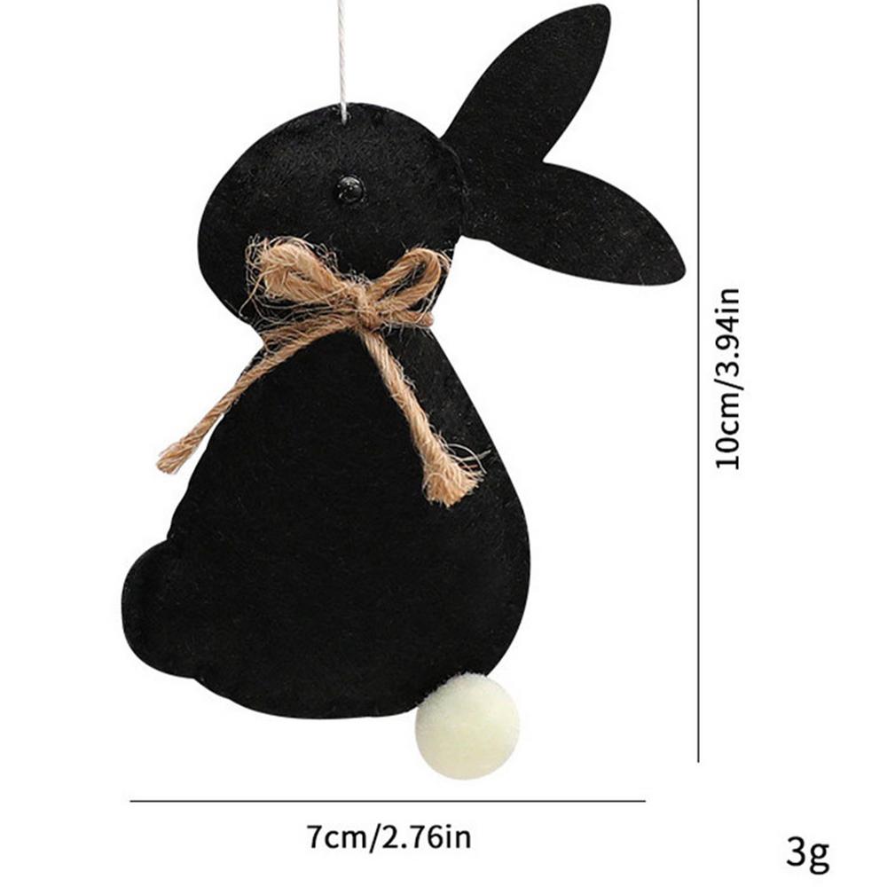 Felt Easter Rabbit Ornaments Cartoon Bunny Craft Decor With Ropes Spring Bunny Party DIY Tree Hanging Decorations чорний
Felt Easter Rabbit Ornaments Cartoon Bunny Craft Decor With Ropes Spring Bunny Party DIY Tree Hanging Decorations чорний