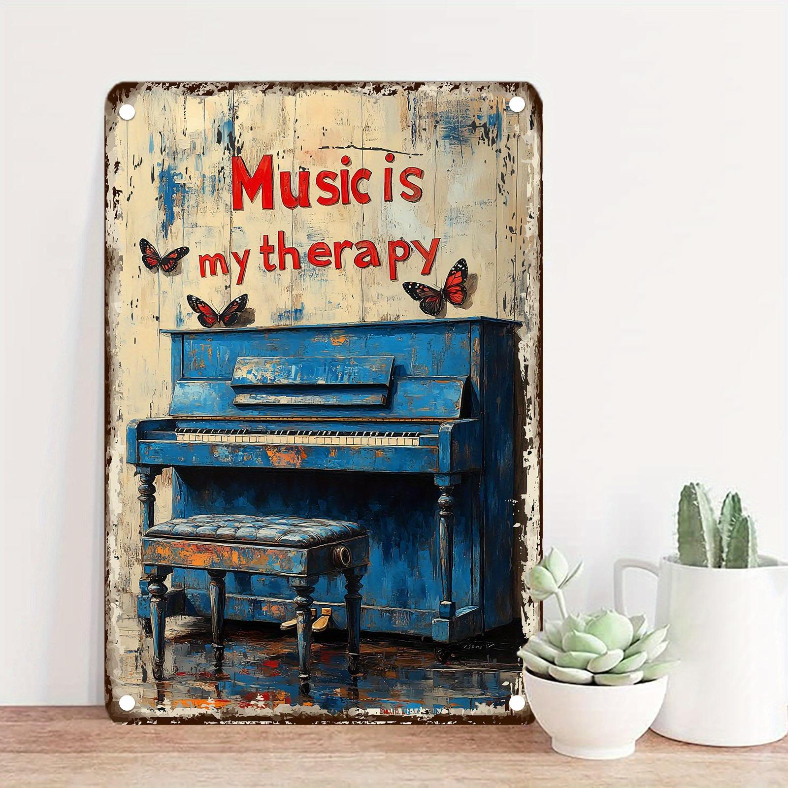 Inch Durable Iron Music is My Therapy Piano Design Metal Tin Sign Vintage Wall Art Decor for Garage Cafe Bar Living Roo aluminum 20x30cm
Inch Durable Iron Music is My Therapy Piano Design Metal Tin Sign Vintage Wall Art Decor for Garage Cafe Bar Living Roo aluminum 20x30cm