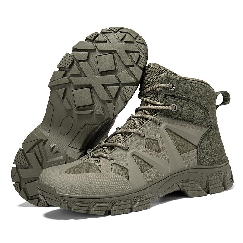 Combat boots Military fans Tactical boots Men s outdoor mountaineering high-top men s combat training boots Off-road mountaineering boots 47 армія зелений колір
Combat boots Military fans Tactical boots Men s outdoor mountaineering high-top men s combat training boots Off-road mountaineering boots 47 армія зелений колір