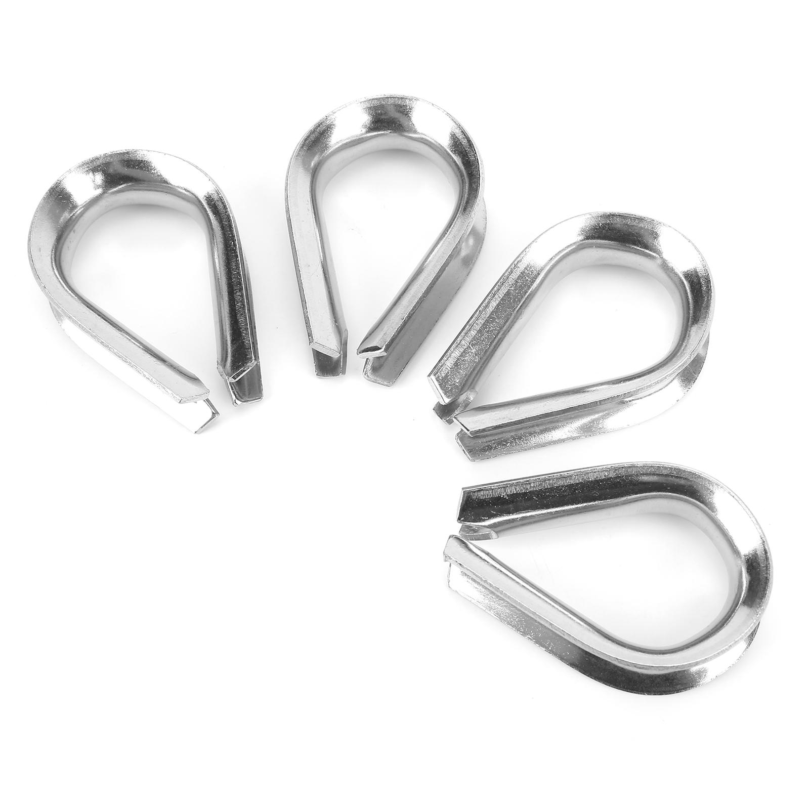 4pcs 12mm M12 Stainless Steel Wire Rope Cable Thimbles for 1/2 Inch Diameter Wire Rope Cable
4pcs 12mm M12 Stainless Steel Wire Rope Cable Thimbles for 1/2 Inch Diameter Wire Rope Cable
