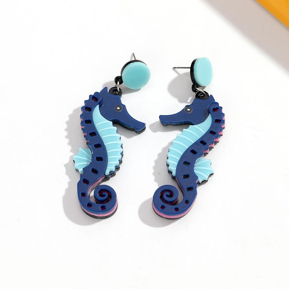 New Acrylic Marine Animals Earring for Women Creative Cute Seahorse Hat Shrimp Dolphin Long Drop Earrings Trendy Jewelry Gifts
New Acrylic Marine Animals Earring for Women Creative Cute Seahorse Hat Shrimp Dolphin Long Drop Earrings Trendy Jewelry Gifts