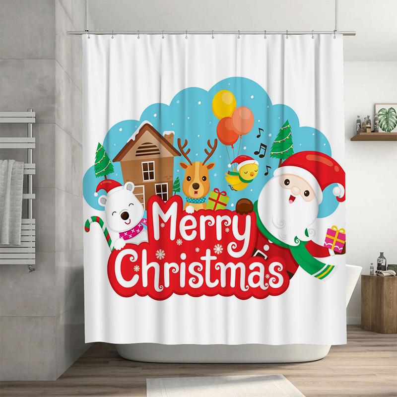 Tu Christmas Shower Curtain Holiday Festive Winter Trees Reindeer Snowflakes Holiday Decor Bathroom Fabric Christmas Decor Gift W60H190(CM)-1 Pcs
Tu Christmas Shower Curtain Holiday Festive Winter Trees Reindeer Snowflakes Holiday Decor Bathroom Fabric Christmas Decor Gift W60H190(CM)-1 Pcs