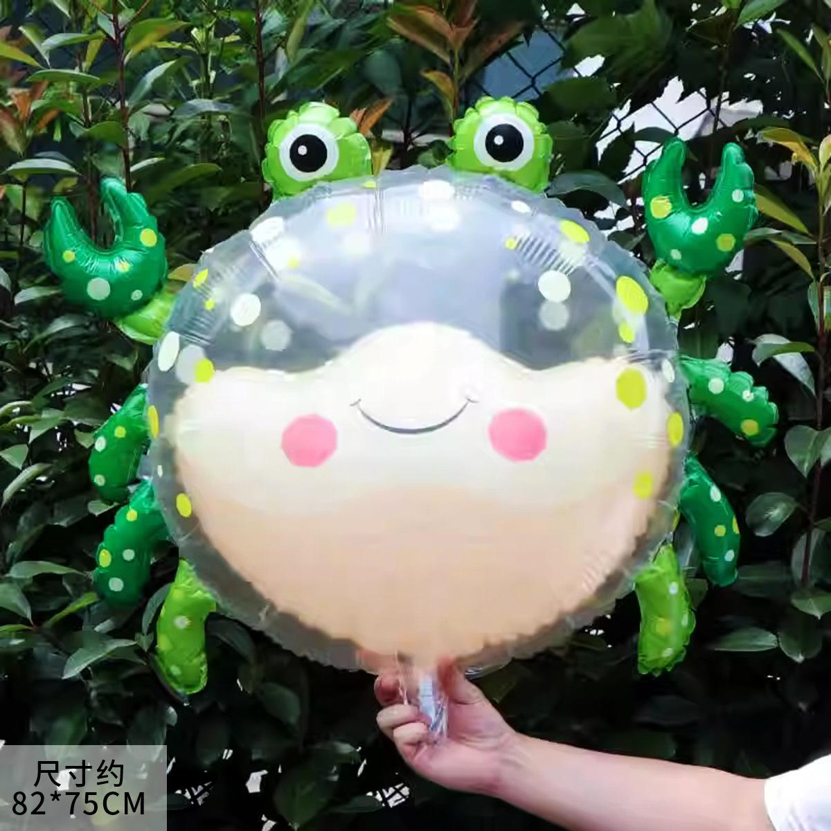 Cartoon Double Bubble Balloon Cute Cartoon Crab Self-Sealing Ball Middle Ball Children S Ground Marketing Night Market Stall Balloon Double bubble crab, green
Cartoon Double Bubble Balloon Cute Cartoon Crab Self-Sealing Ball Middle Ball Children S Ground Marketing Night Market Stall Balloon Double bubble crab, green