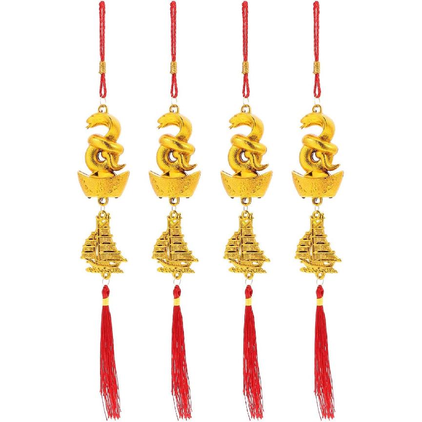 Luxshiny 4 Pcs Chinese New Year Decorations 2025 Year of Snake Pendant Fengshui Charms Car Hanging Pendant for Wealth Success Decor
Luxshiny 4 Pcs Chinese New Year Decorations 2025 Year of Snake Pendant Fengshui Charms Car Hanging Pendant for Wealth Success Decor