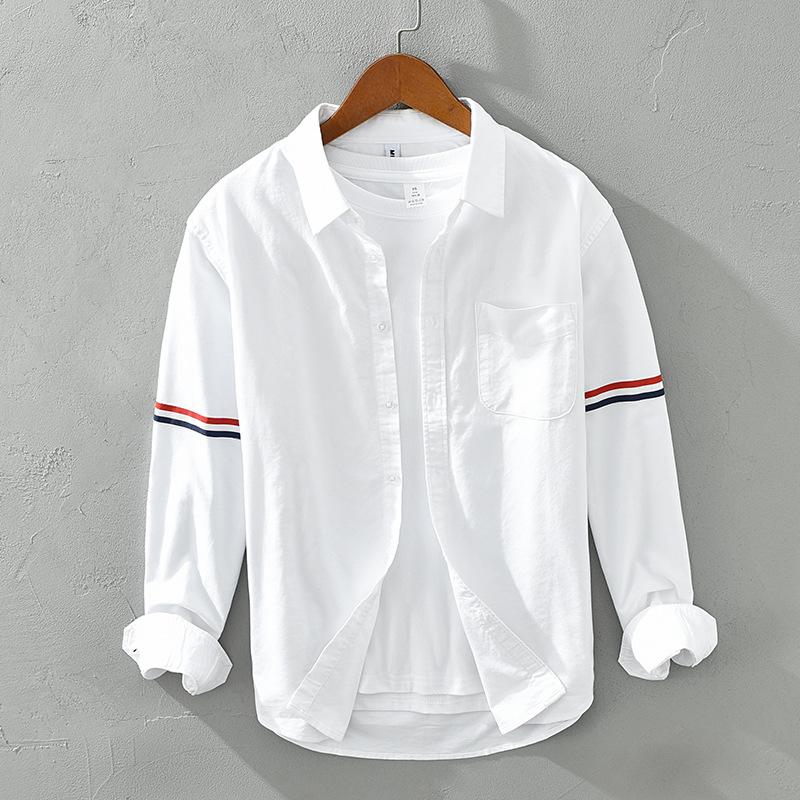 Korean Style Ribbons Long Sleeve Shirts for Man Four Season Commuter Casual Tops Pure Cotton White Shirt Slim Fit M белый
Korean Style Ribbons Long Sleeve Shirts for Man Four Season Commuter Casual Tops Pure Cotton White Shirt Slim Fit M белый