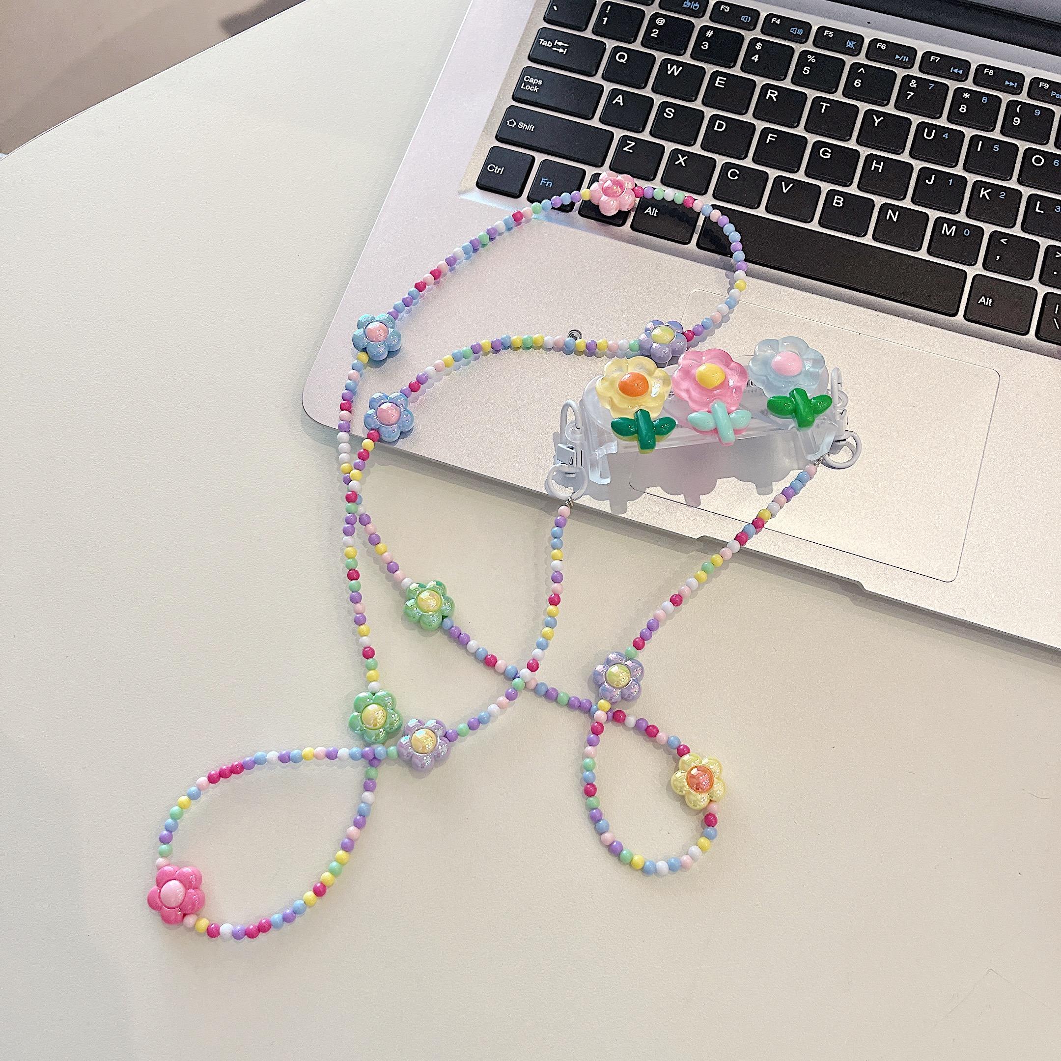 Phone Clamp Mount Portable Phone Clip Beads Chain Shoulder Strap Lanyard Flower
Phone Clamp Mount Portable Phone Clip Beads Chain Shoulder Strap Lanyard Flower