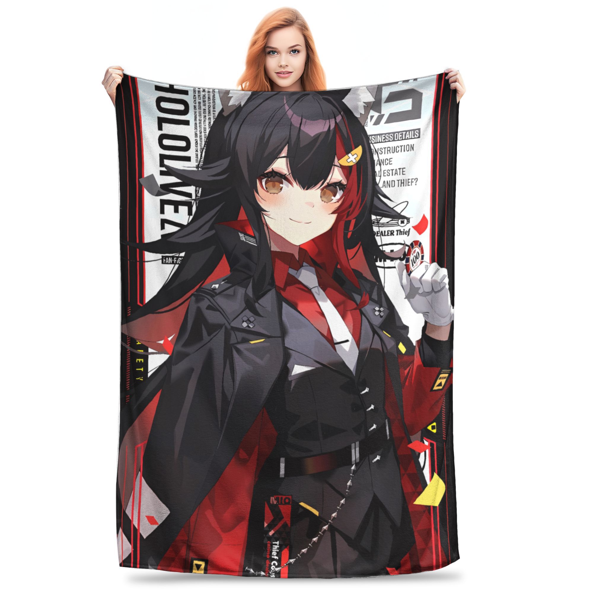 Anime Ookami Mio Japan Flannel Blanket Winter Soft Durable Throw Blanket for Child Couch Chair Pattern Bedspread Sofa Bed Cover 75x90cm
Anime Ookami Mio Japan Flannel Blanket Winter Soft Durable Throw Blanket for Child Couch Chair Pattern Bedspread Sofa Bed Cover 75x90cm