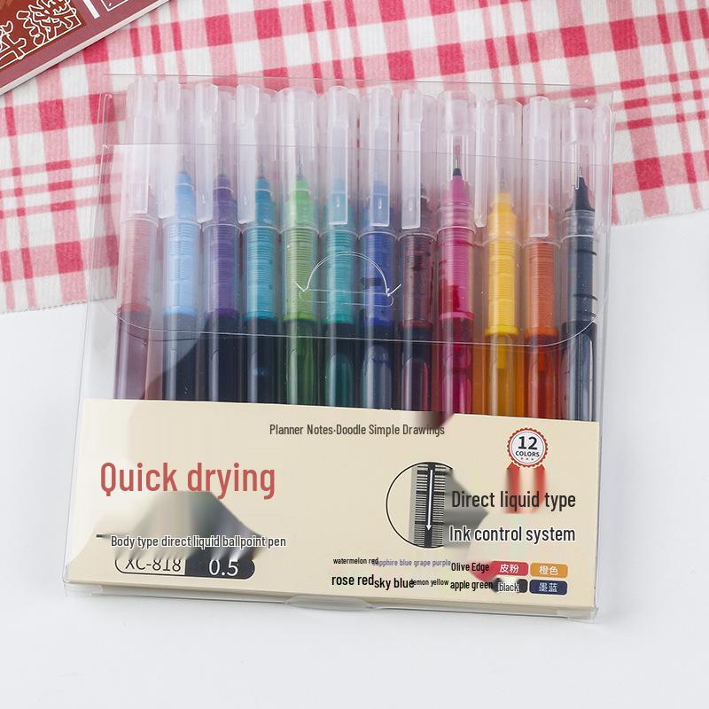 Цветная быстросохнущая гелевая ручка-роллер - Прозрачные офисные канцелярские товары 0.5mm
Цветная быстросохнущая гелевая ручка-роллер - Прозрачные офисные канцелярские товары 0.5mm