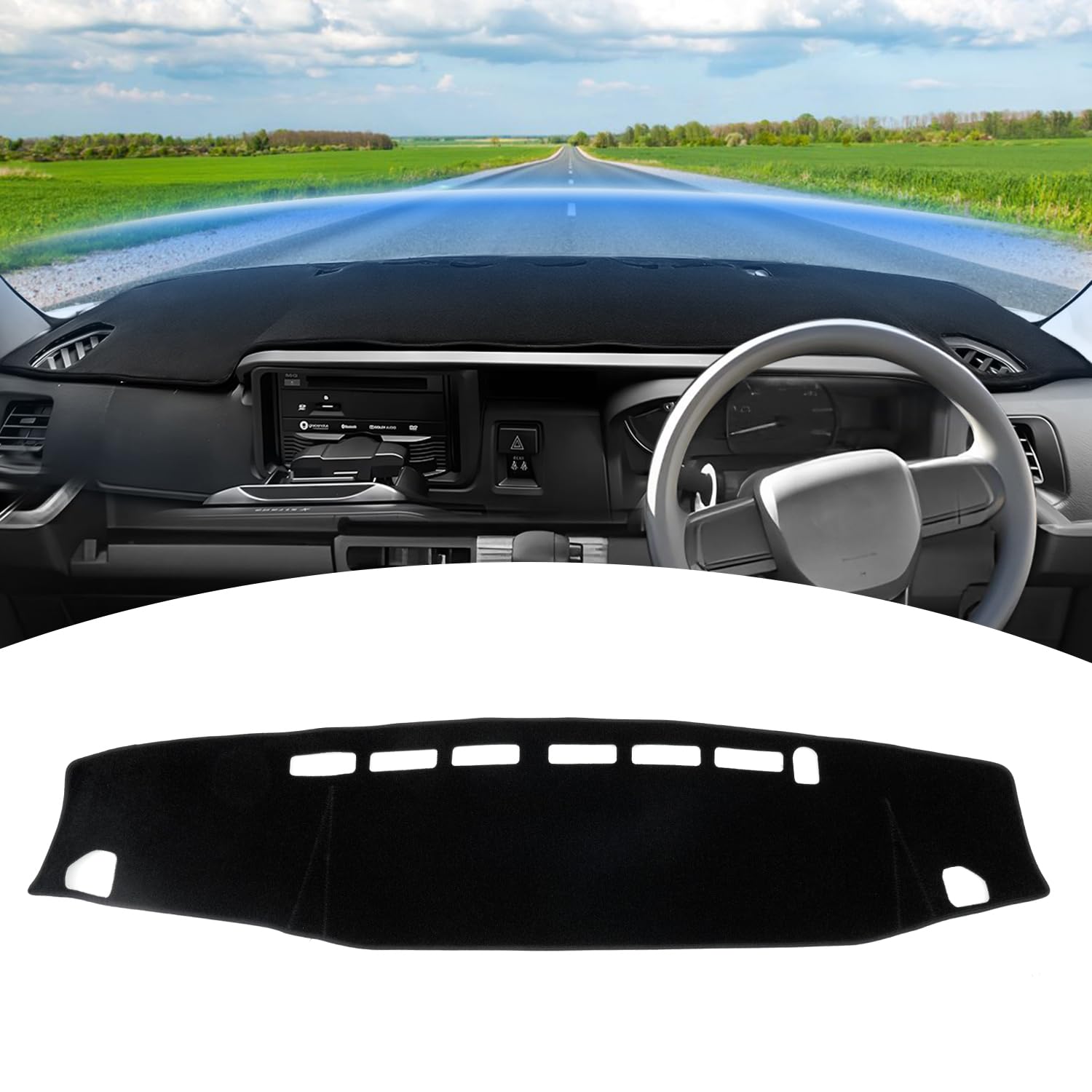 Коврик на приборную панель GIMUYA для Daihatsu New Atrai и Hijet Cargo S700V и S710V 2021 Эксклюзивная защита приборной панели Салонный кастом Солнцезащитный и набор S700V, S700W, чёрный
Коврик на приборную панель GIMUYA для Daihatsu New Atrai и Hijet Cargo S700V и S710V 2021 Эксклюзивная защита приборной панели Салонный кастом Солнцезащитный и набор S700V, S700W, чёрный