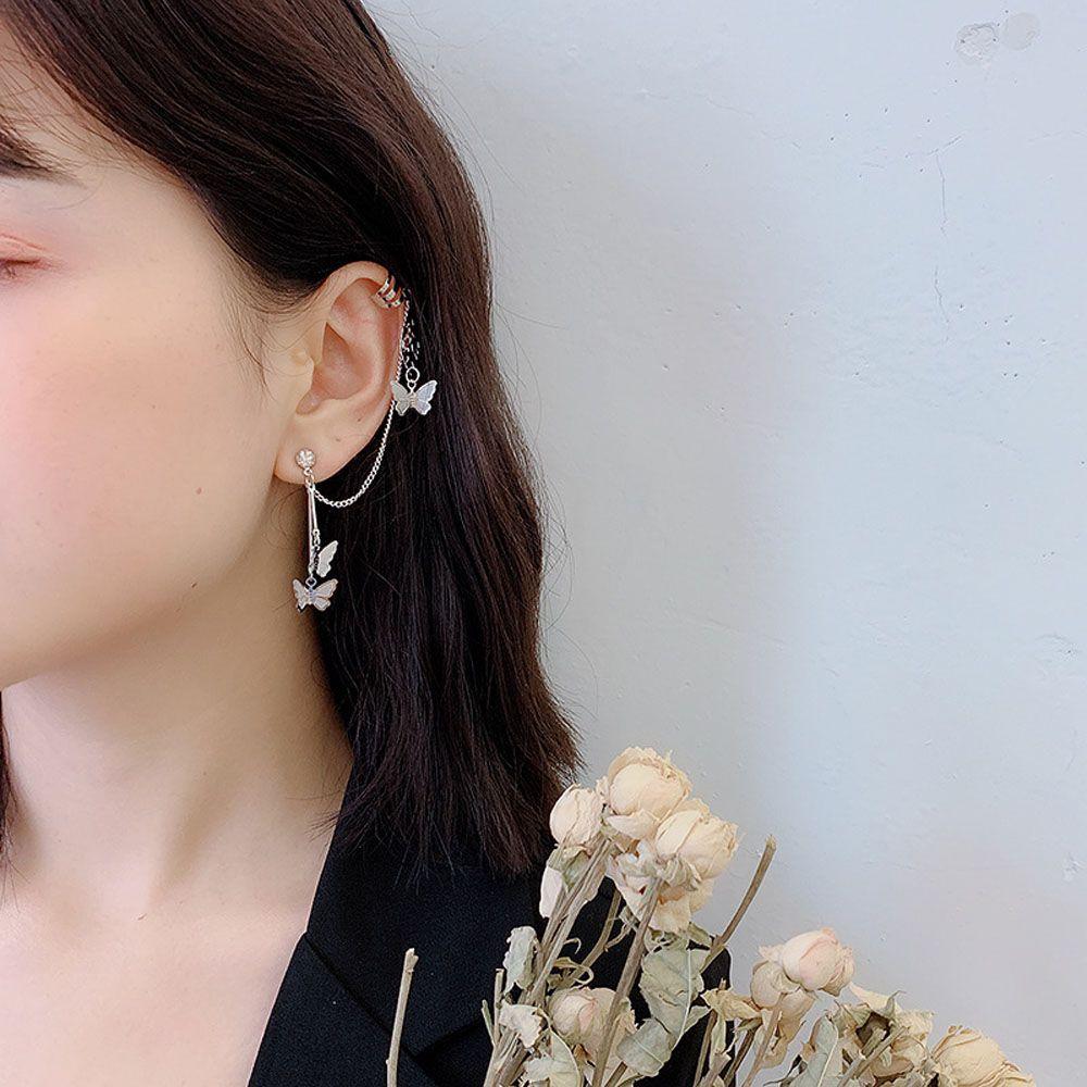 Metal Silver Color Gifts For Women Gothic Butterfly Ear Clip Jewelry Stud Earrings Dangle Earrings
Metal Silver Color Gifts For Women Gothic Butterfly Ear Clip Jewelry Stud Earrings Dangle Earrings