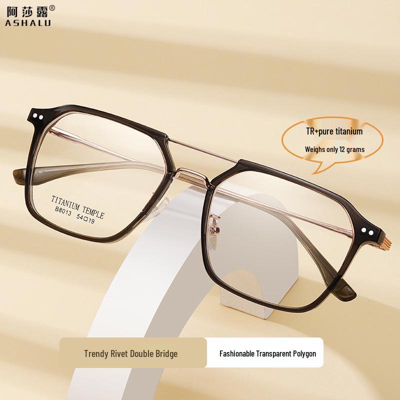 Ultra-Light Titanium Polygonal Eyeglass Frame, Unisex Double-Bridge, Luxury Style, Prescription Ready
Ultra-Light Titanium Polygonal Eyeglass Frame, Unisex Double-Bridge, Luxury Style, Prescription Ready