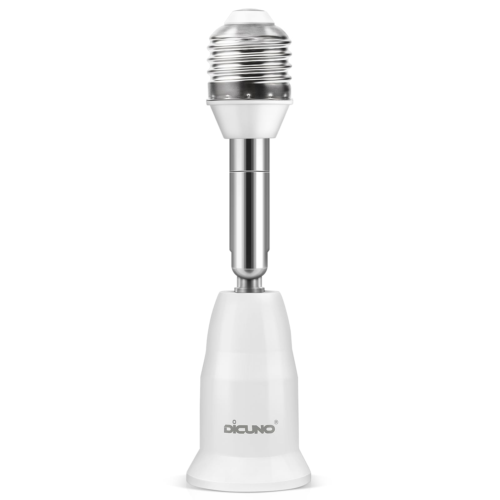 DiCUNO Base Extension Adapter E26 Extension Socket Adjustable Angle Extends Approximately Flame Retardant Material PBT Set of 1 E26E26 11.5CM
DiCUNO Base Extension Adapter E26 Extension Socket Adjustable Angle Extends Approximately Flame Retardant Material PBT Set of 1 E26E26 11.5CM