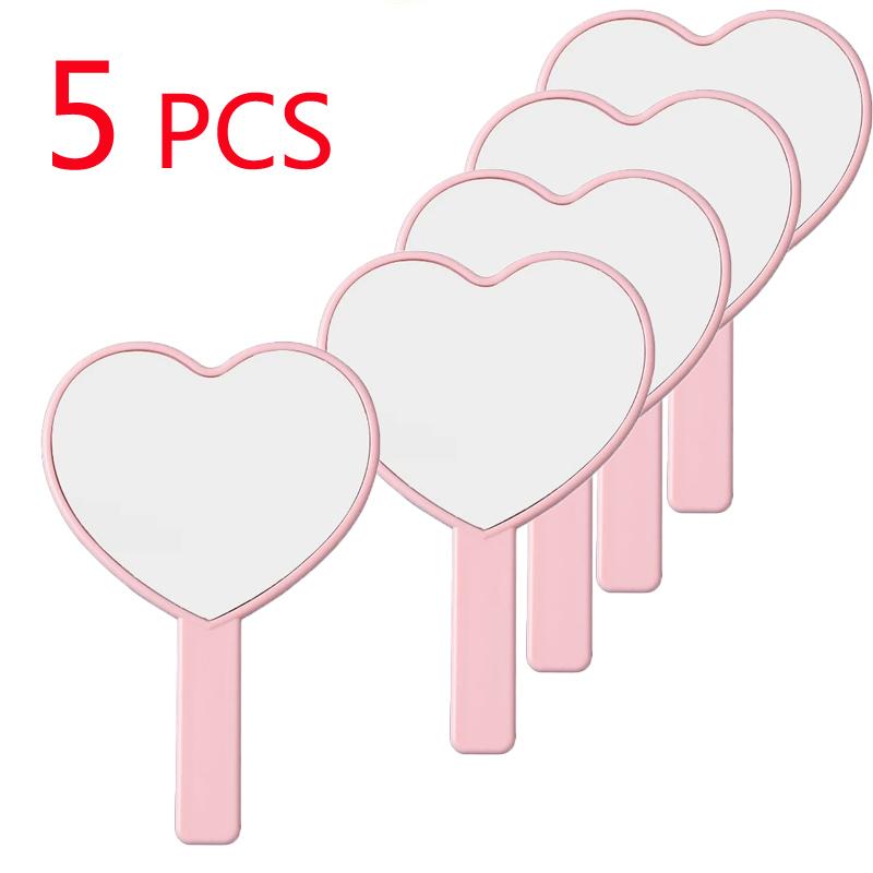 Cute Heart-shaped Handheld Makeup Mirror 5/10pcs Portable Small Kawaii Love Mirror As A Mini Gift for Ladies Princesses Party
Cute Heart-shaped Handheld Makeup Mirror 5/10pcs Portable Small Kawaii Love Mirror As A Mini Gift for Ladies Princesses Party