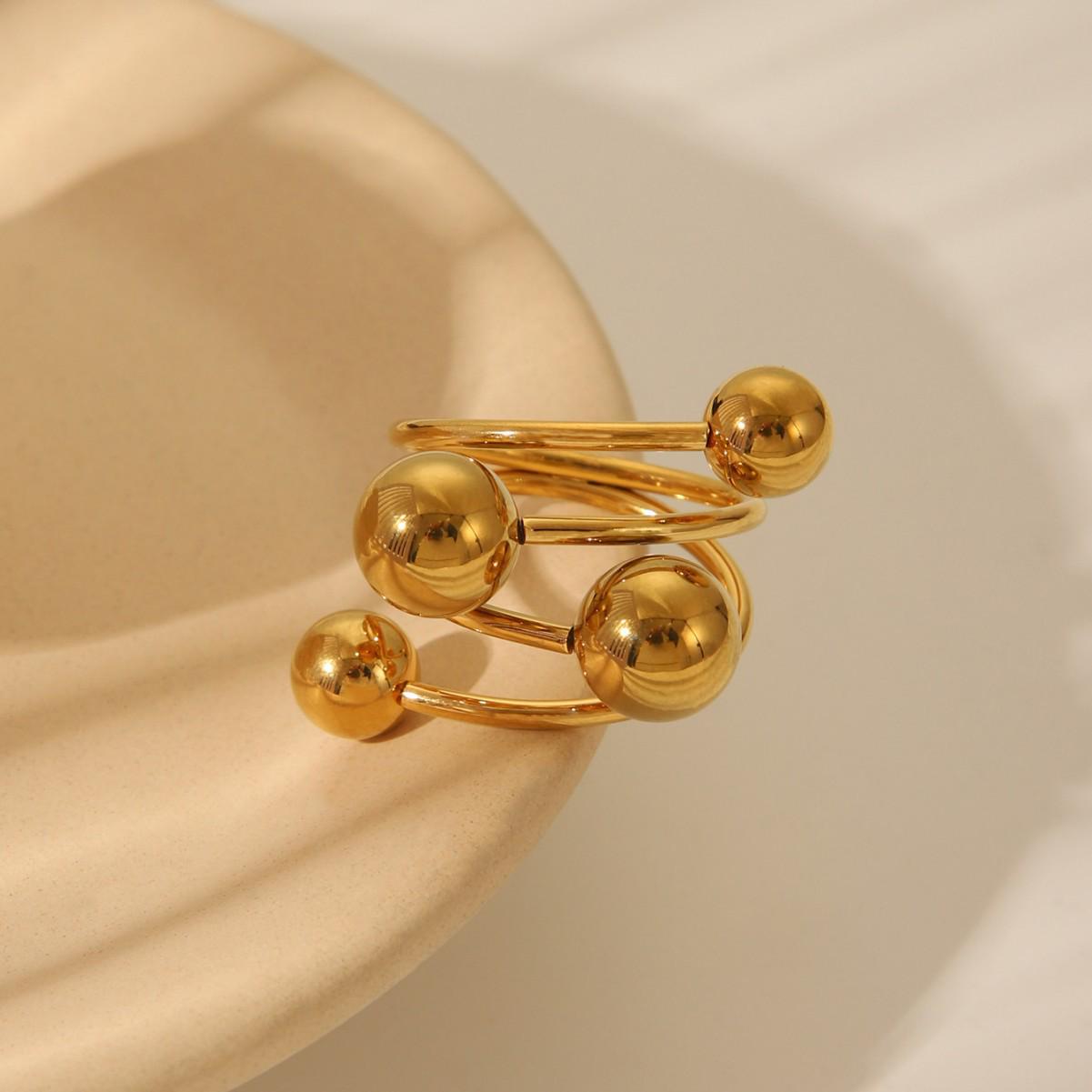 18k Gold Stainless Steel Teardrop Ring - French Luxury Style Adjustable Jewelry for Women Adjustable Open
18k Gold Stainless Steel Teardrop Ring - French Luxury Style Adjustable Jewelry for Women Adjustable Open