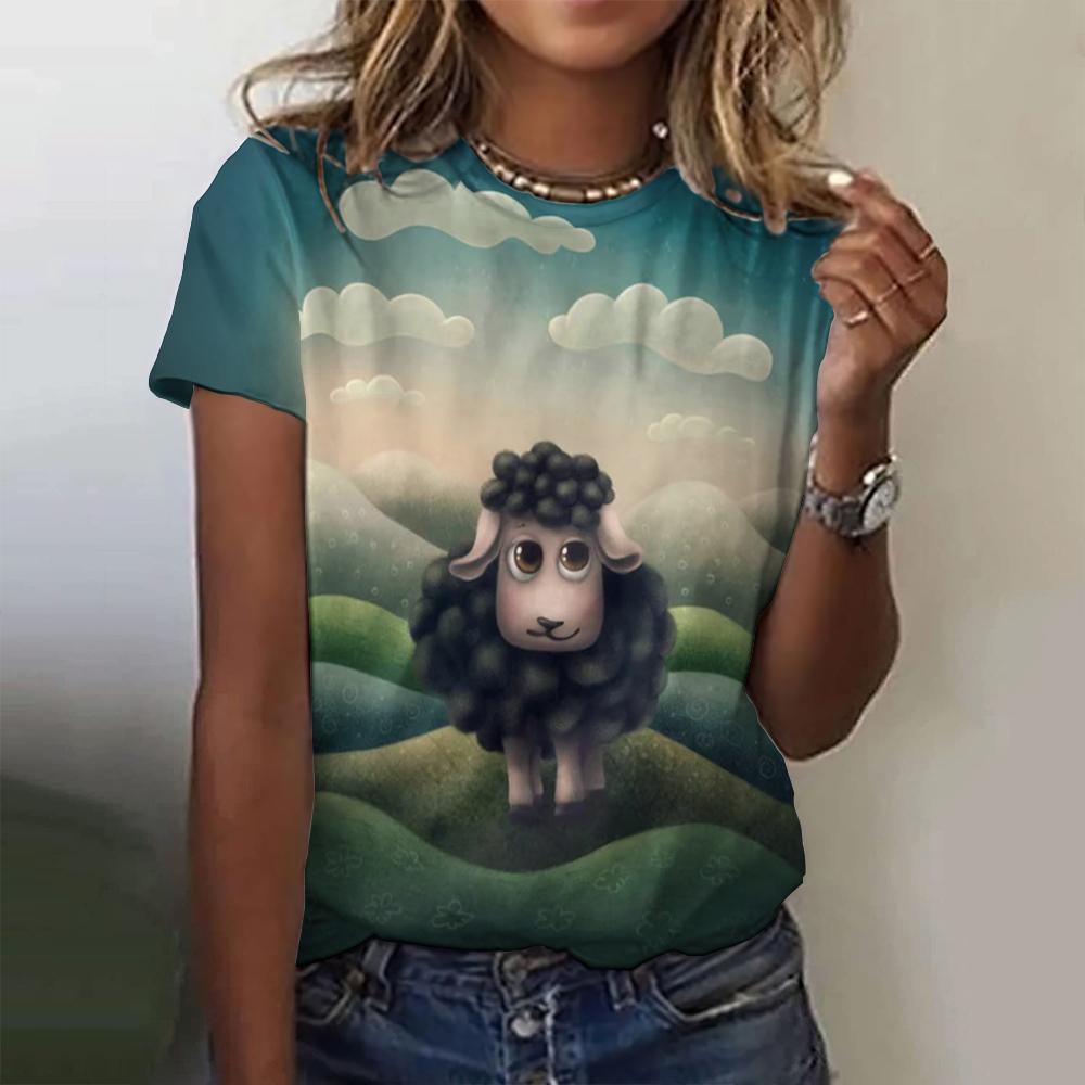 2024 Повседневная женская футболка с коротким рукавом, летняя удобная свободная футболка с круглым вырезом и 3D-принтом с рисунком в виде мультфильма XL
2024 Повседневная женская футболка с коротким рукавом, летняя удобная свободная футболка с круглым вырезом и 3D-принтом с рисунком в виде мультфильма XL