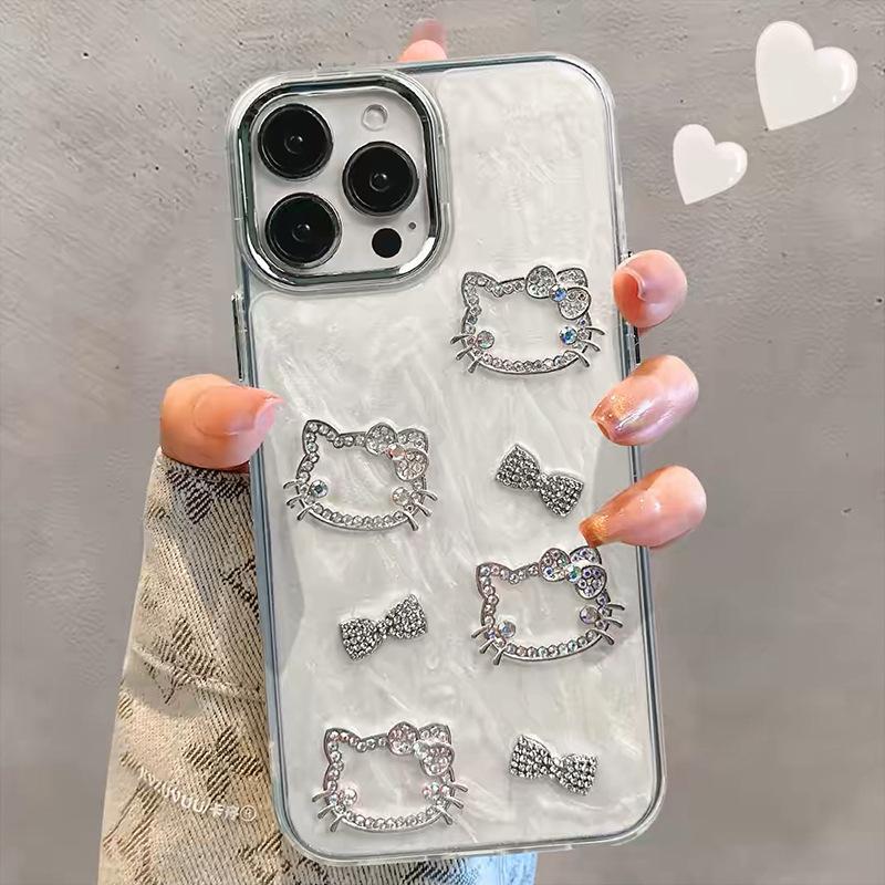 Glitter Kt cat bow for Iphone15Promax Apple 16 mobile phone case 14 silicone 13 women iPhone 7/8/SE 2020
Glitter Kt cat bow for Iphone15Promax Apple 16 mobile phone case 14 silicone 13 women iPhone 7/8/SE 2020