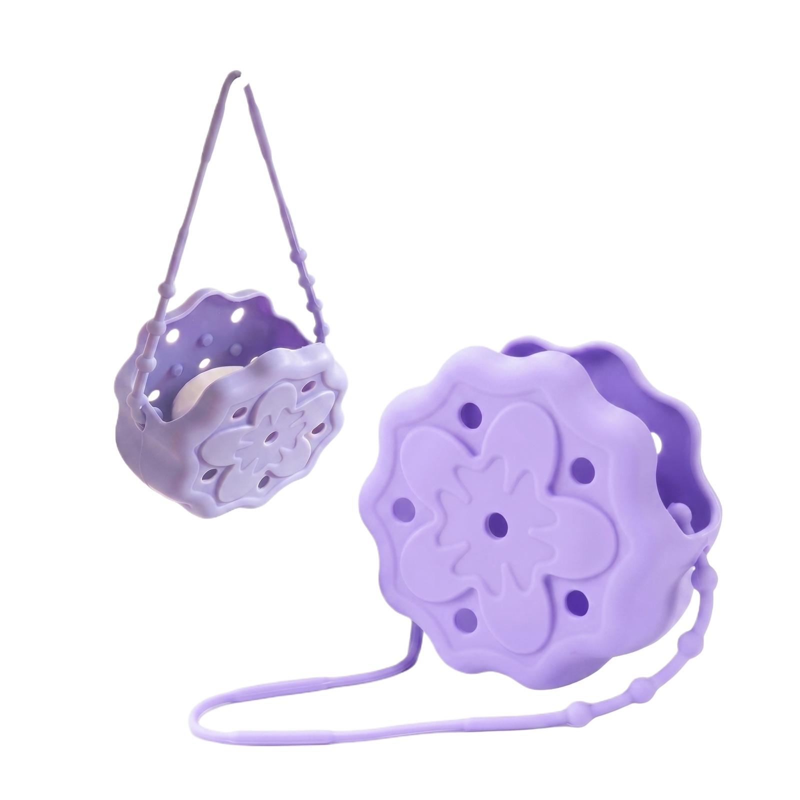Silicone Shower Steam Holder Hanging Bath Bomb Storage Rack with Adjustable Strap for Easy Use in Shower or Bath Area One Size фиолетовый
Silicone Shower Steam Holder Hanging Bath Bomb Storage Rack with Adjustable Strap for Easy Use in Shower or Bath Area One Size фиолетовый