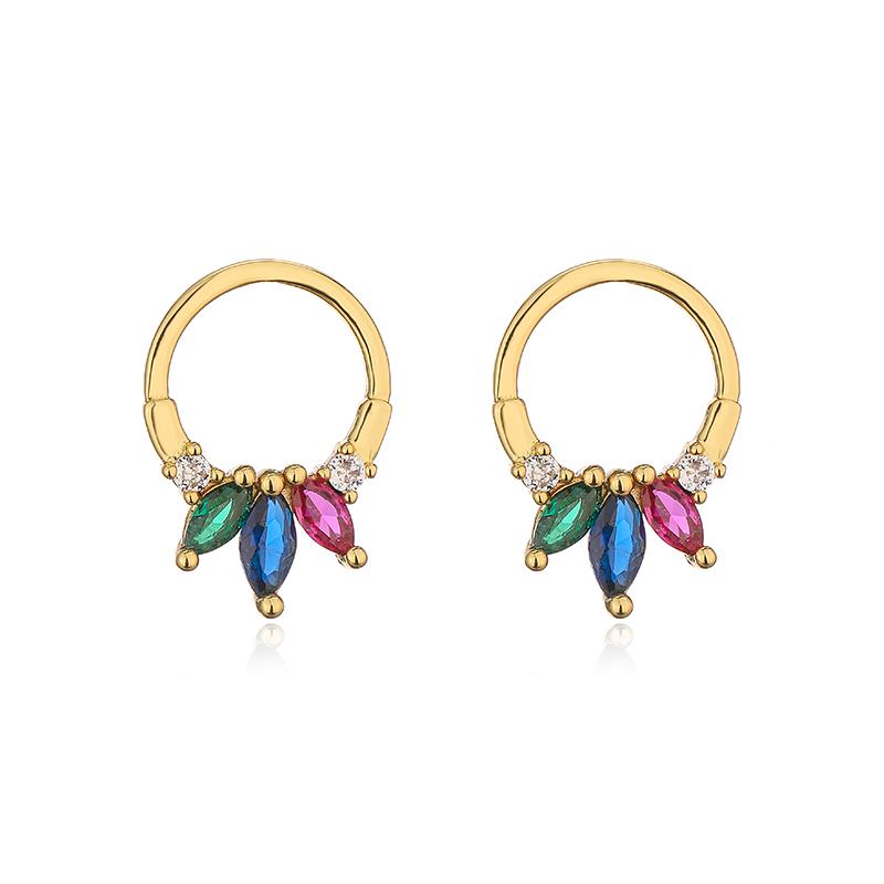 HECHENG,Hot Sale Colorful Micro Pave CZ Charm Women Bohemian Color Rainbow Crystal Stud Earrings Female Fashion Zircon Gift
HECHENG,Hot Sale Colorful Micro Pave CZ Charm Women Bohemian Color Rainbow Crystal Stud Earrings Female Fashion Zircon Gift
