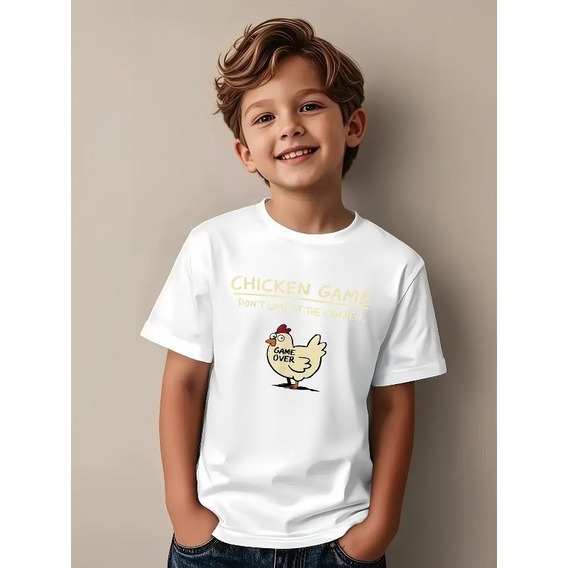 European sizes Chicken Game Don t Look Fun Round Neck T-Shirt, Fashionable Printed Top, Casual and Comfortable 164cm білий
European sizes Chicken Game Don t Look Fun Round Neck T-Shirt, Fashionable Printed Top, Casual and Comfortable 164cm білий