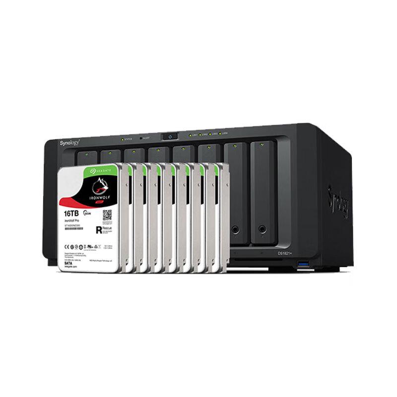 Synology DS1821+ 8-Bay NAS with 8x16TB Seagate IronWolf Pro HDDs
Synology DS1821+ 8-Bay NAS with 8x16TB Seagate IronWolf Pro HDDs