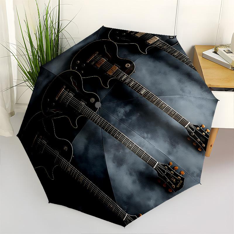 Guitars, Musical Instruments Themed Automatic Opening and Closing Umbrella, Brightly Colored 8-rib Portable Umbrella, Suitable for Men and W
Guitars, Musical Instruments Themed Automatic Opening and Closing Umbrella, Brightly Colored 8-rib Portable Umbrella, Suitable for Men and W