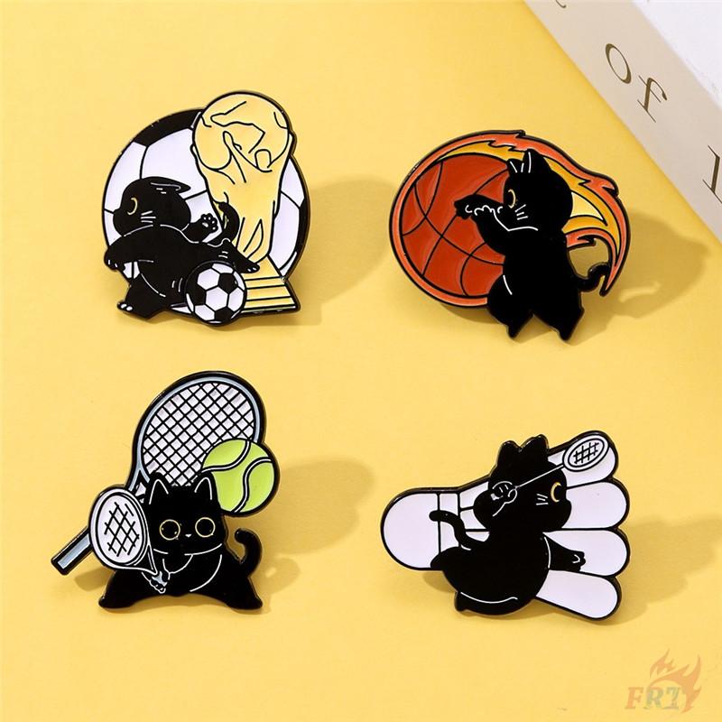 4Pcs/Set Funny Sports Black Cats Brooches - Doodle Enamel Backpack Button Pins Badges
4Pcs/Set Funny Sports Black Cats Brooches - Doodle Enamel Backpack Button Pins Badges