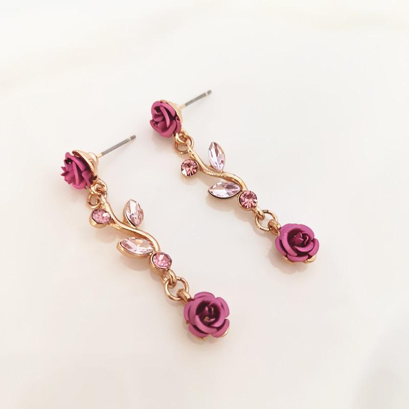Fashion French Romantic Rose Flower Necklace Bracelet Earring For Women Jewelry Accessries Gifts
Fashion French Romantic Rose Flower Necklace Bracelet Earring For Women Jewelry Accessries Gifts