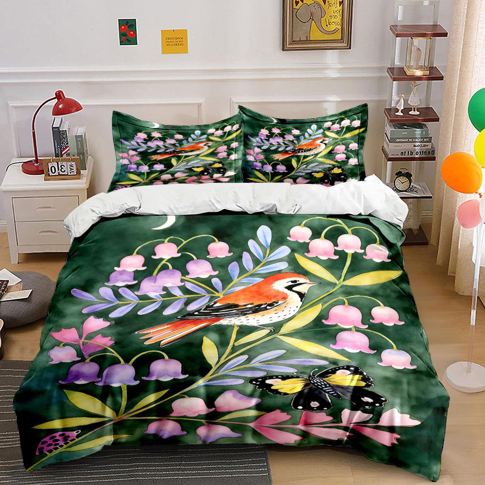 Birds, butterflies, pink flowers. Bedding sets Duvet cover sets Duvet covers Pillowcases(1 * Duvet Cover 2 * Pillowcases, without duvet insert) 135x200cm
Birds, butterflies, pink flowers. Bedding sets Duvet cover sets Duvet covers Pillowcases(1 * Duvet Cover 2 * Pillowcases, without duvet insert) 135x200cm